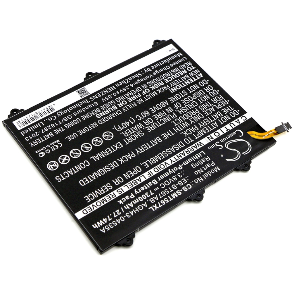 Batterier för surfplattor Samsung CS-SMT567XL