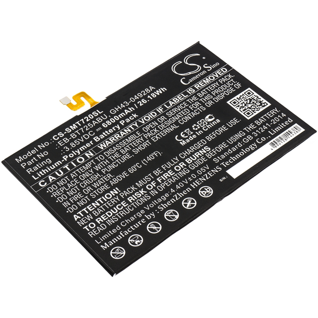 Batterier för surfplattor Samsung CS-SMT720SL