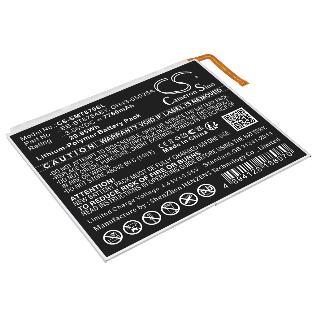 Batterier för surfplattor Samsung CS-SMT870SL