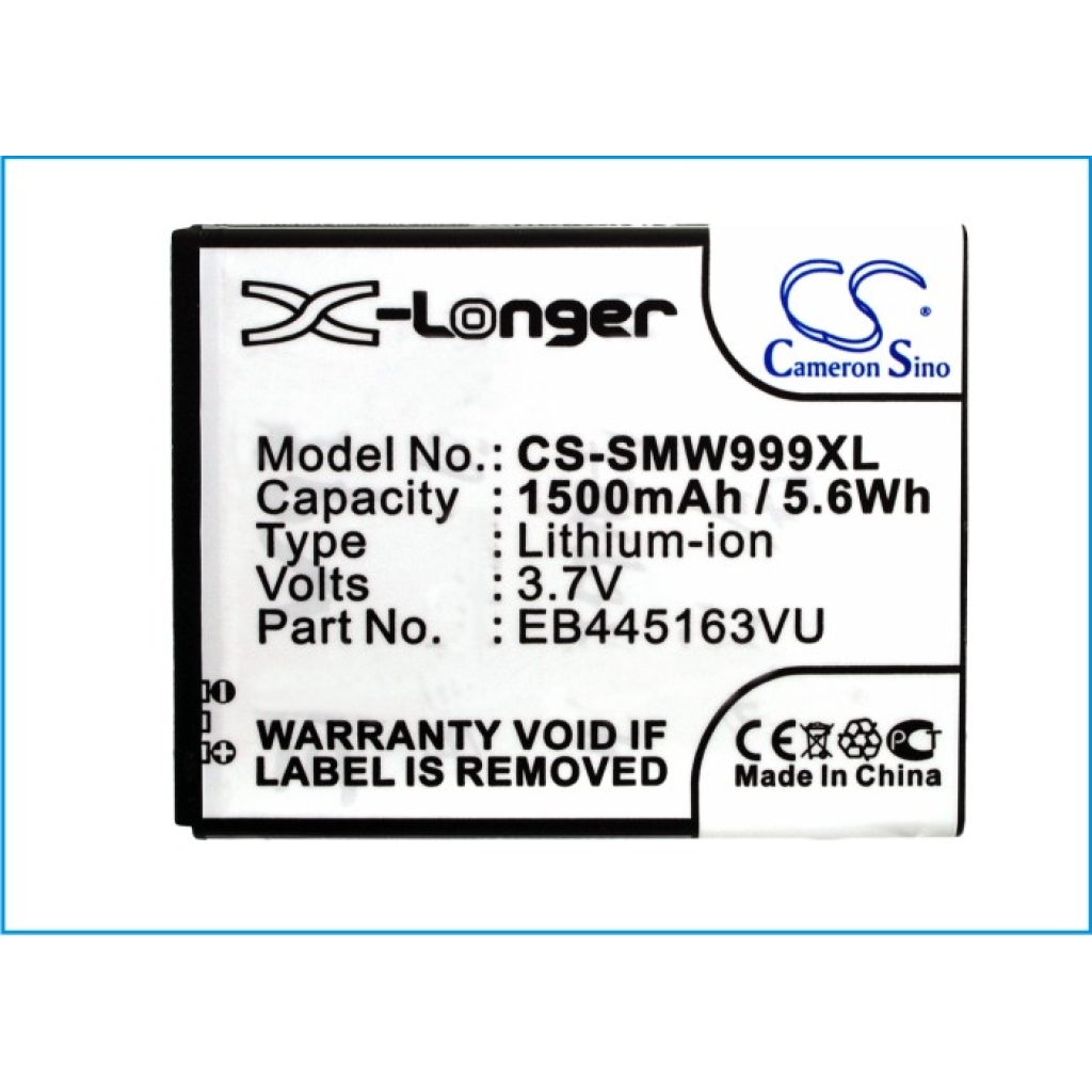 Batterier till mobiltelefoner Samsung CS-SMW999XL