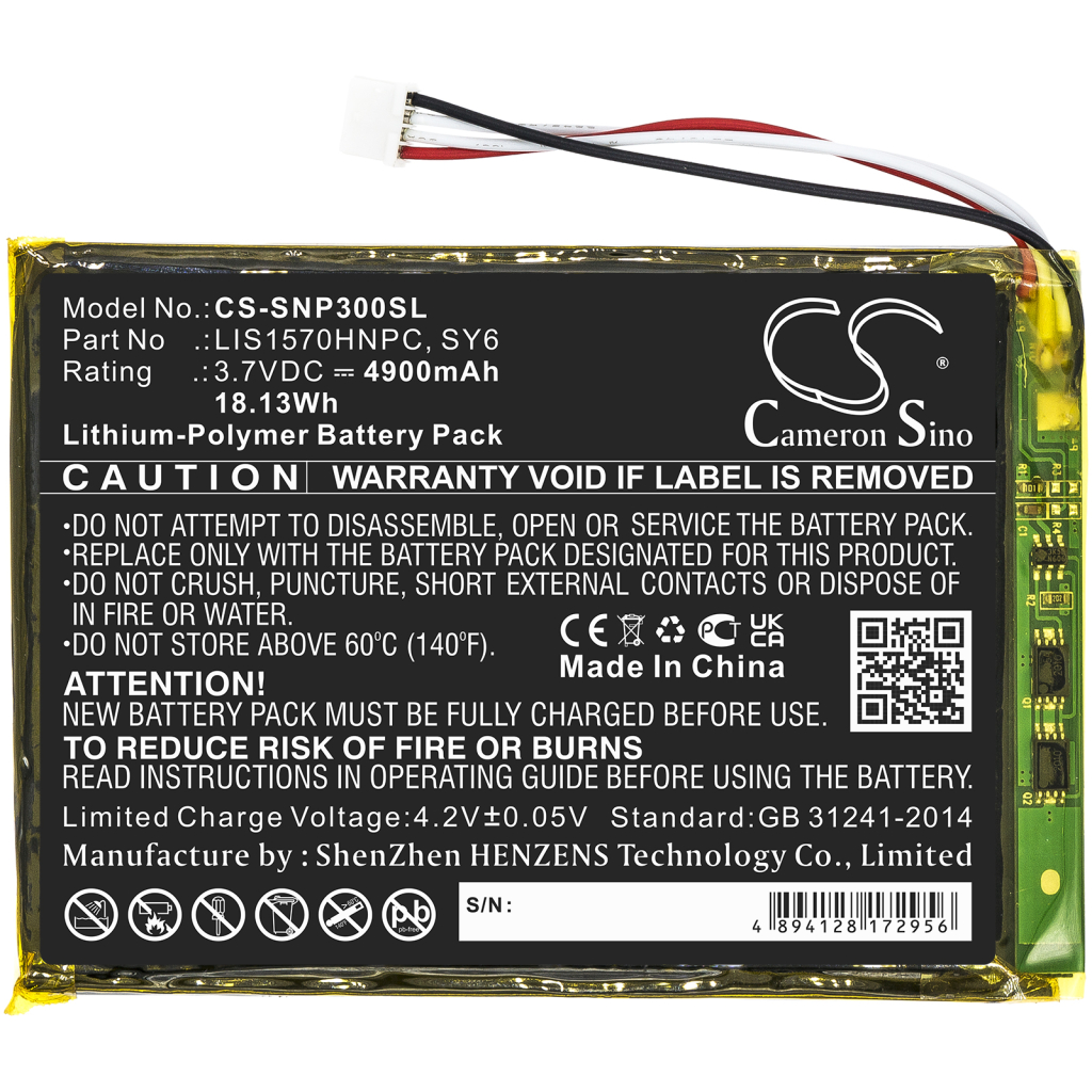 Batterier Batterier för förstärkare CS-SNP300SL