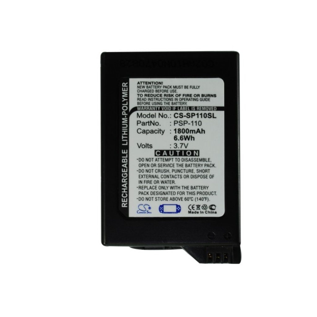 Batterier Ersätter PSP-1006