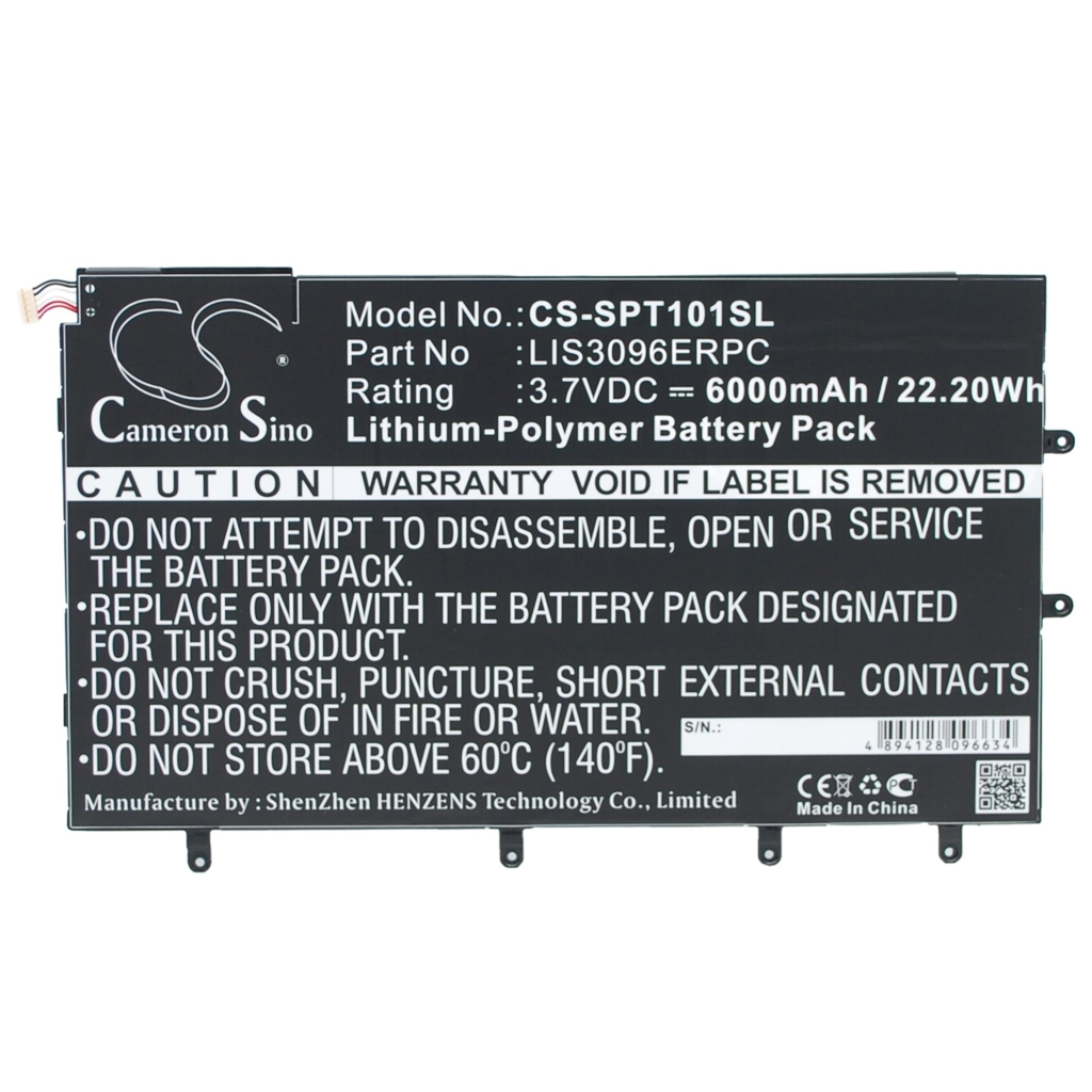 Battery Replaces LIS3096ERPC