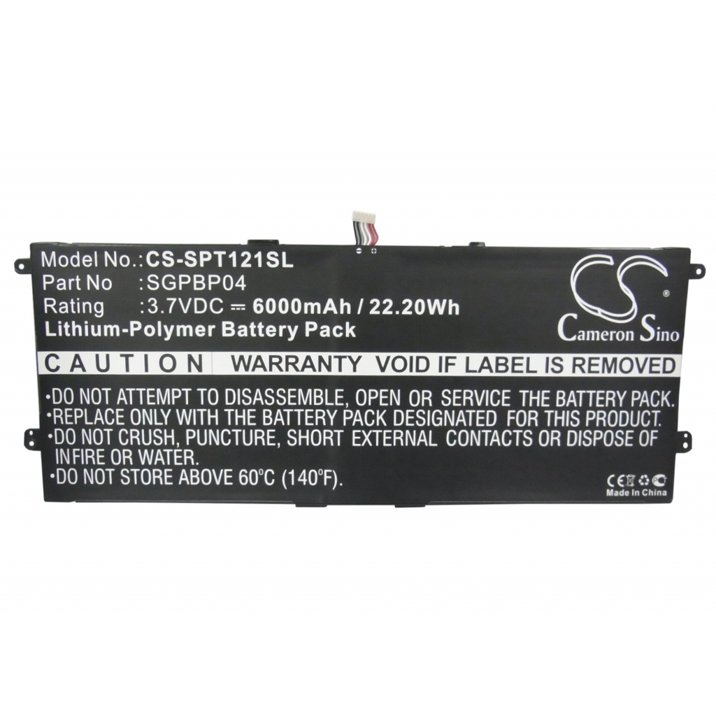 Batterier för surfplattor Sony CS-SPT121SL