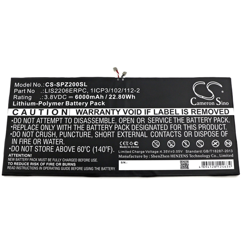 Battery Replaces LIS2206ERPC