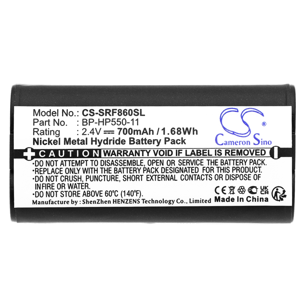 Batterier Ersätter MDR-RF850RK