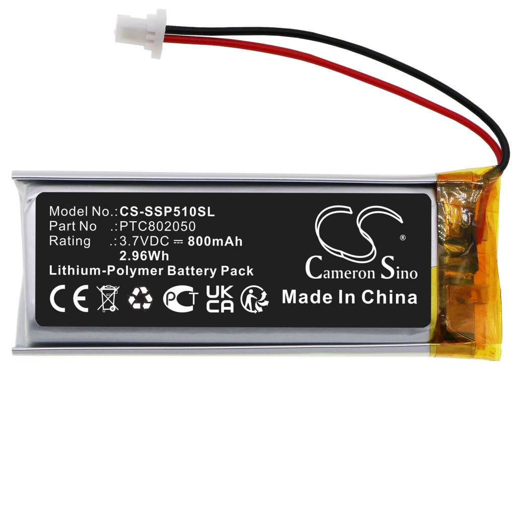 Batterier för trådlösa hörlurar och headsets Sena CS-SSP510SL