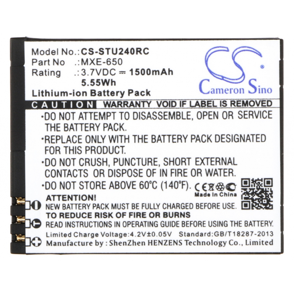 Batterier Ersätter MXE-650