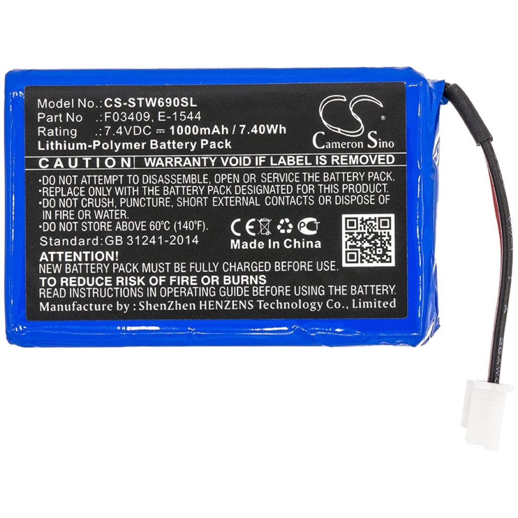 Batterier Ersätter WS-6908