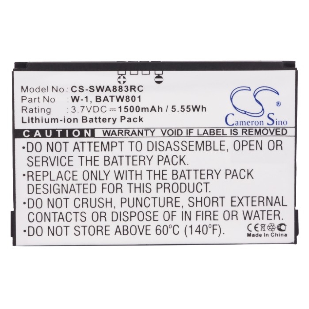 Batterier för hotspots Sierra wireless N7N-MHS802