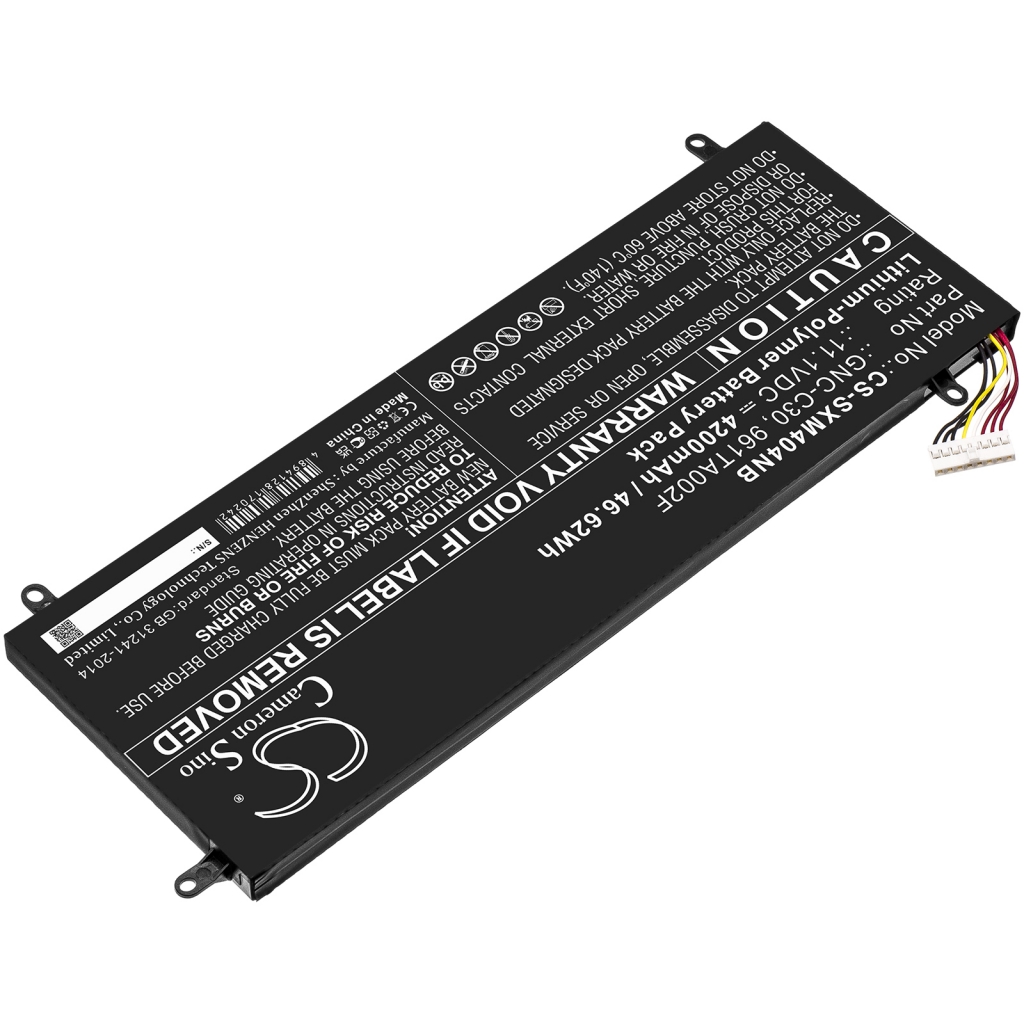 Batterier till bärbara datorer Schenker CS-SXM404NB