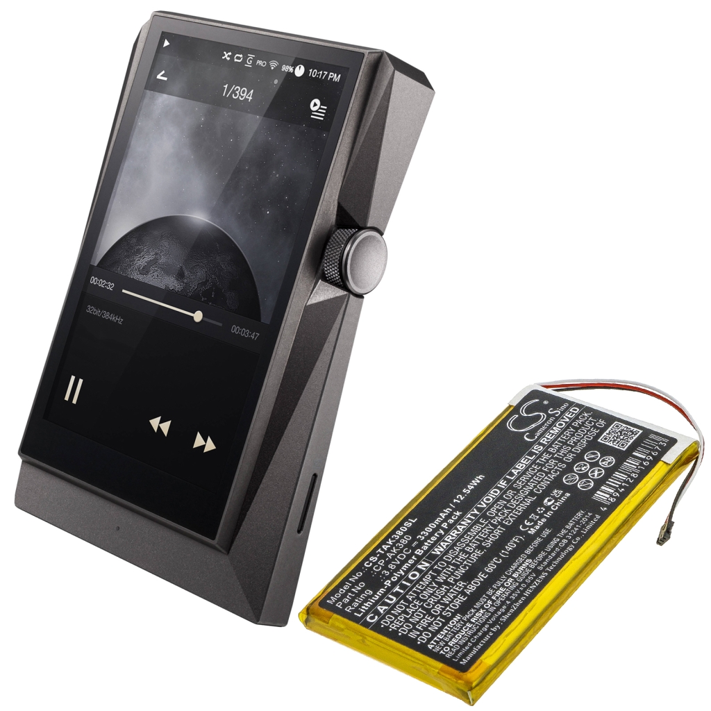 Batterier till MP3-spelare Astell&kern CS-TAK380SL