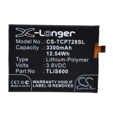 Compatible battery replacement for Umi LI3834T43P6H886740,TLIS600