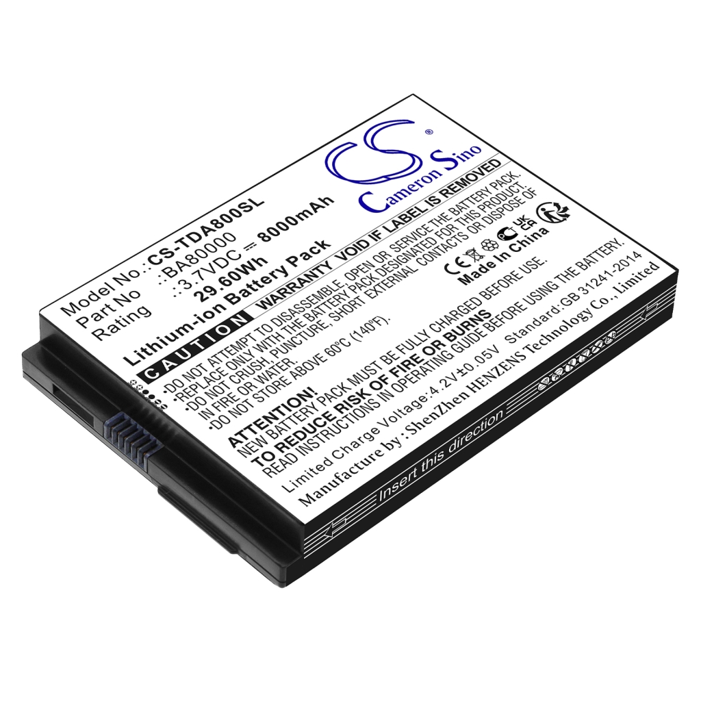 Batterier för surfplattor Flytech CS-TDA800SL