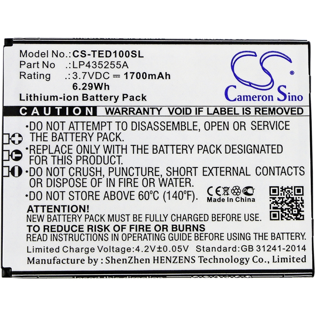 Battery Replaces LP435255A