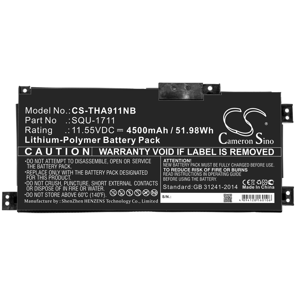 Batterier Ersätter 911MT