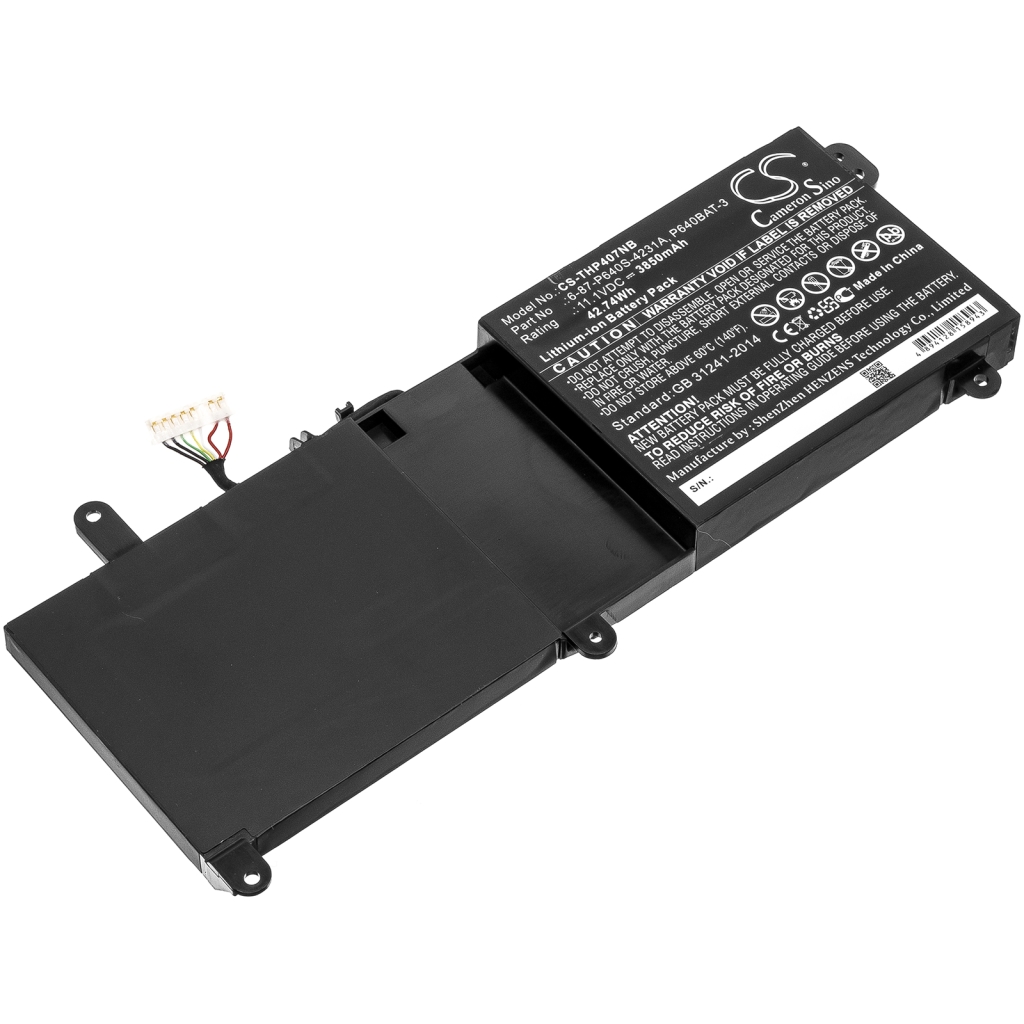 Batterier Ersätter XMG P407