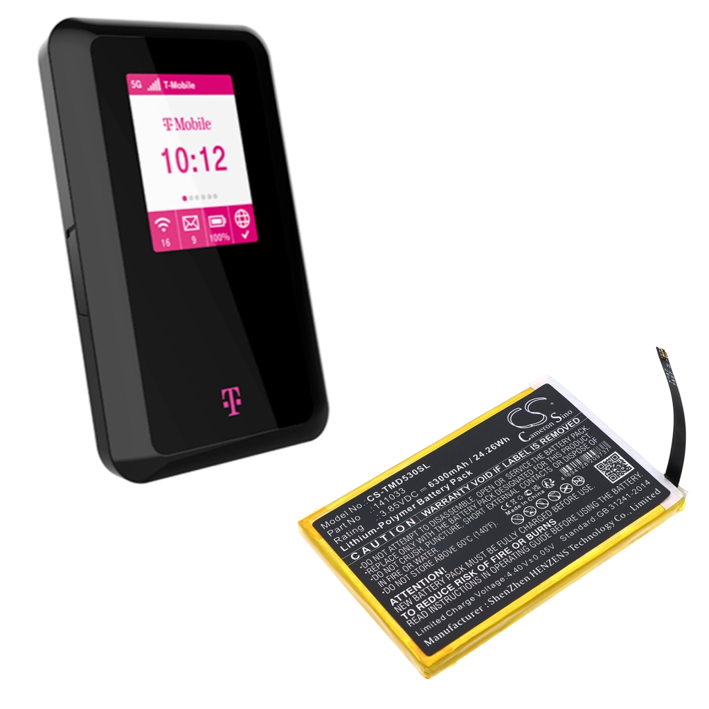 Batterier för hotspots T-mobile CS-TMD530SL