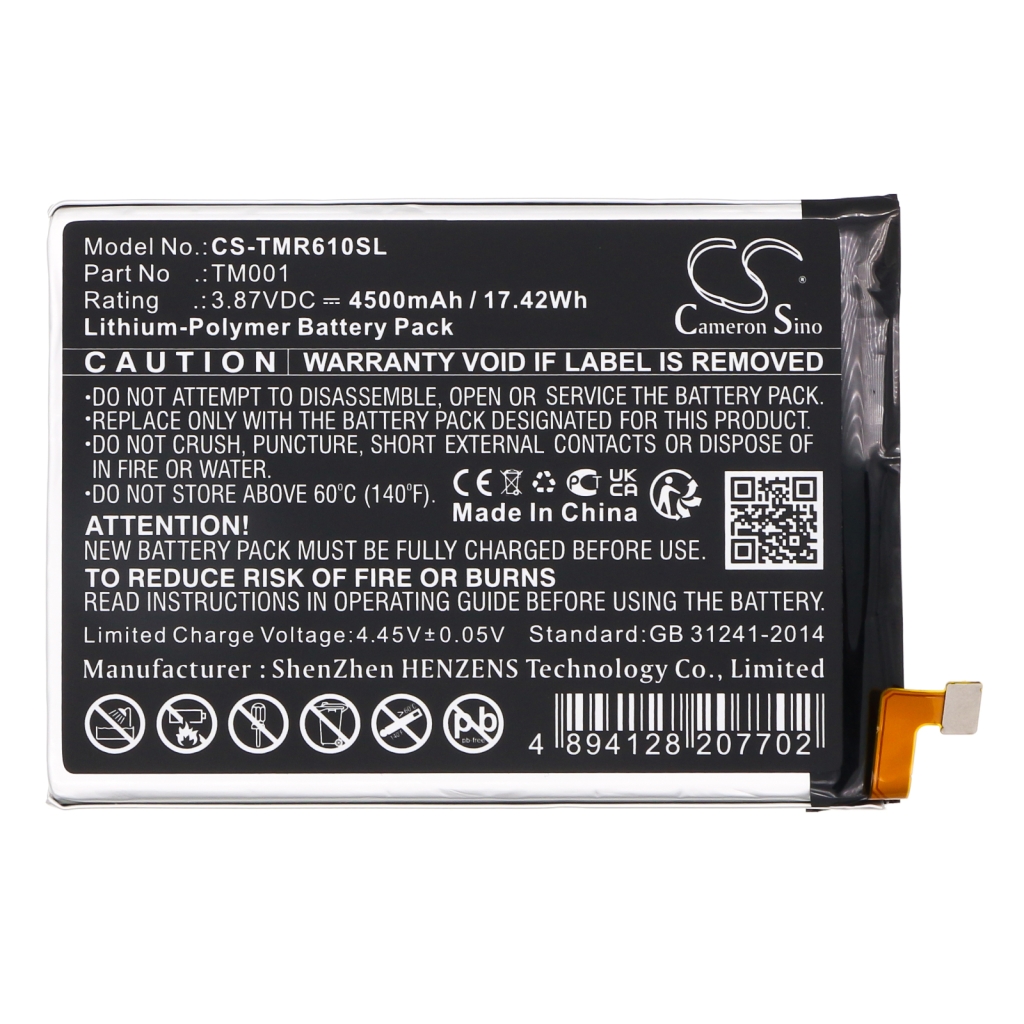 Batterier till mobiltelefoner T-Mobile CS-TMR610SL