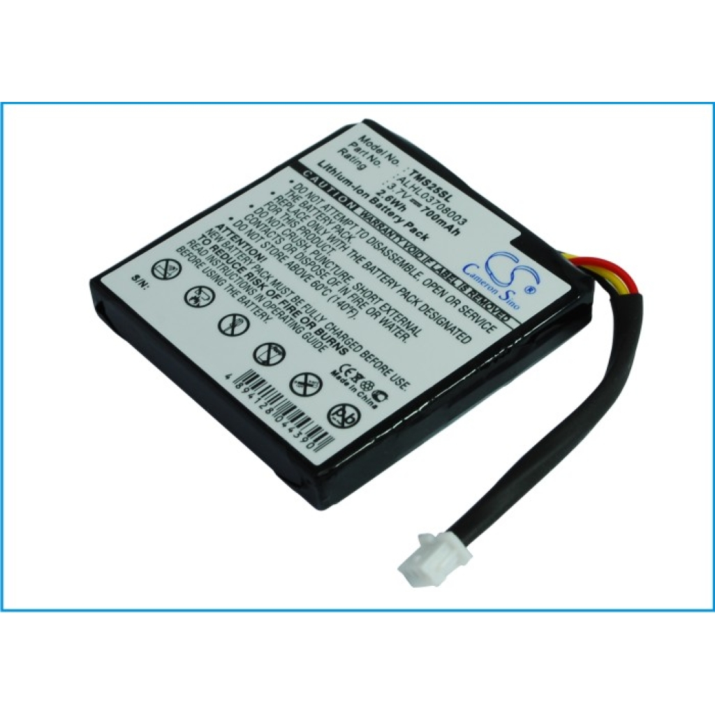 Compatible battery replacement for TomTom ALHL03708003