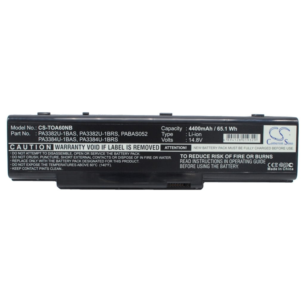 Notebook battery Toshiba Satellite A60-116