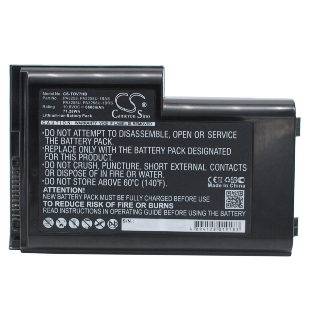 Batterier Ersätter PA3258U-1BAS