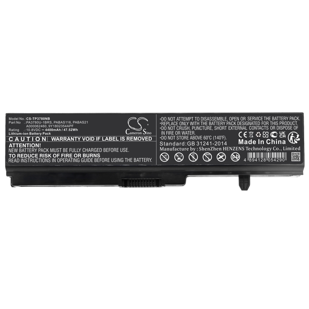 Batterier till bärbara datorer Toshiba CS-TP3780NB