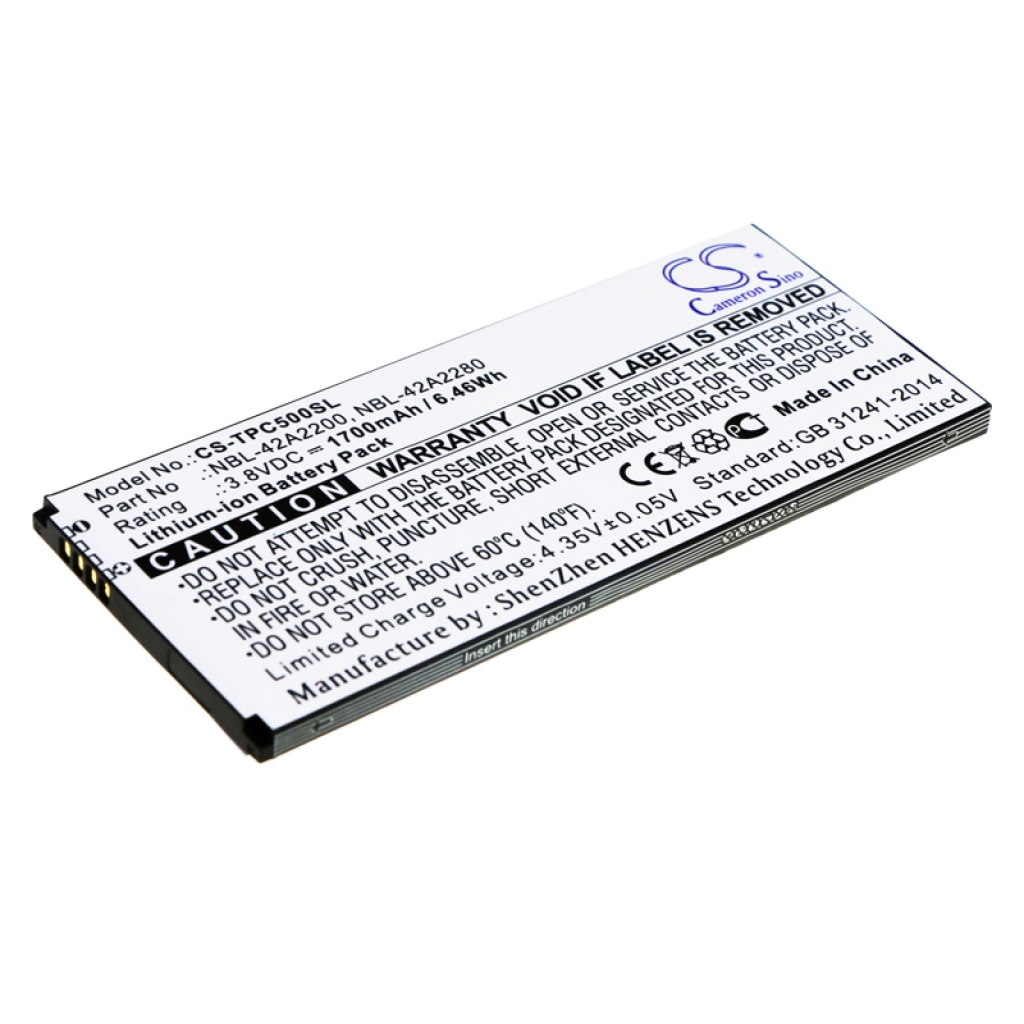 Batterier Ersätter Neffos C5 LTE Dual SIM