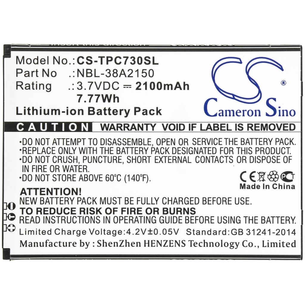 Batterier Ersätter NBL-38A2150