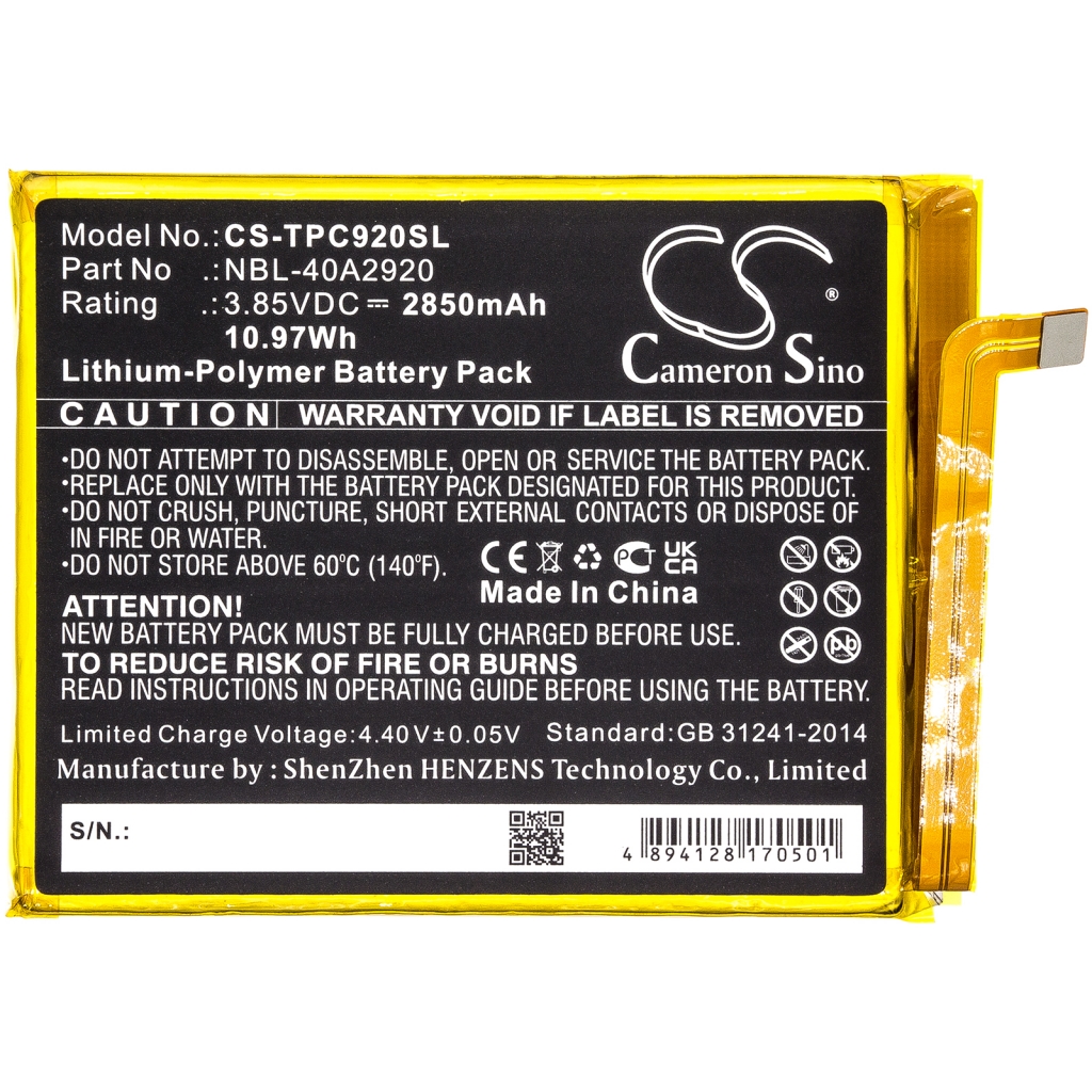 Batterier till mobiltelefoner Tp-link CS-TPC920SL