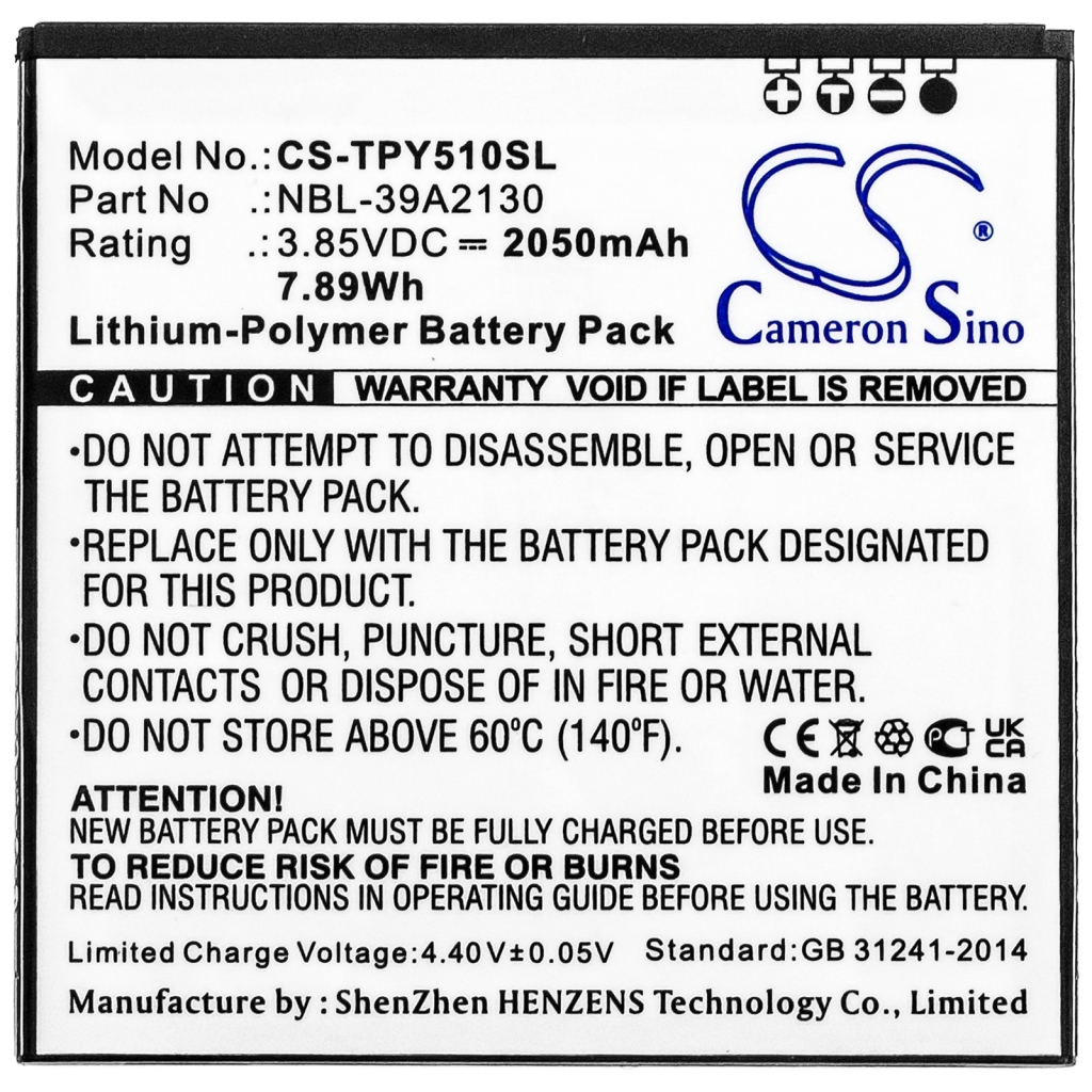 Batterier till mobiltelefoner Neffos CS-TPY510SL