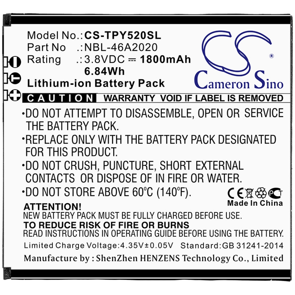 Batterier till mobiltelefoner Tp-link CS-TPY520SL