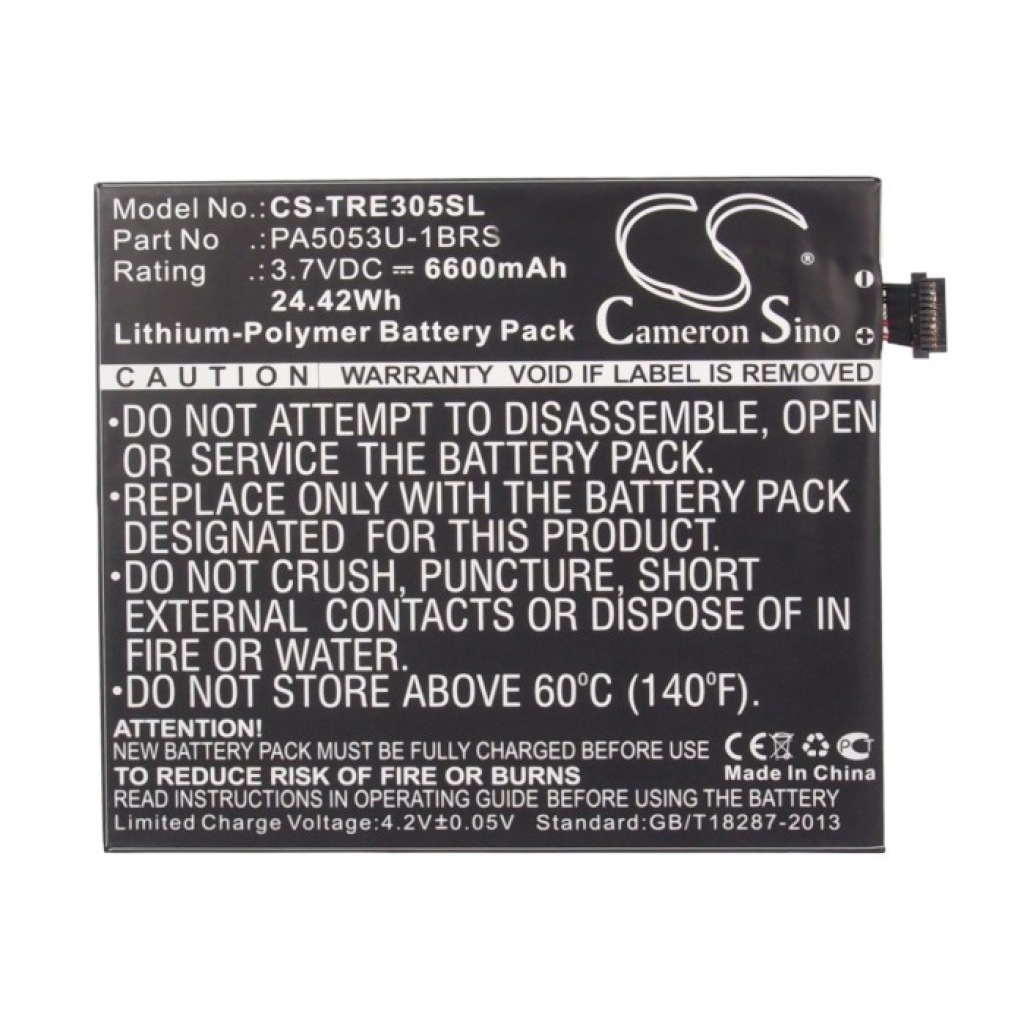 Batterier för surfplattor Toshiba CS-TRE305SL