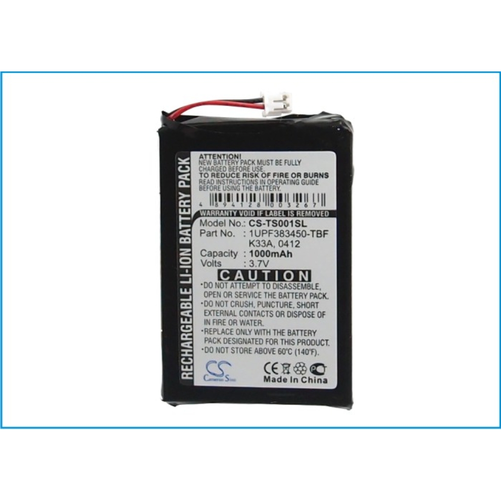 Batterier till MP3-spelare Toshiba CS-TS001SL