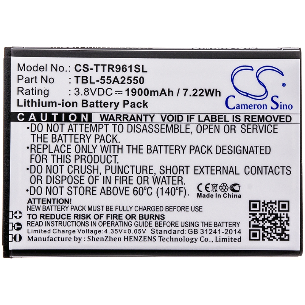 Batterier Ersätter TBL-55A2550