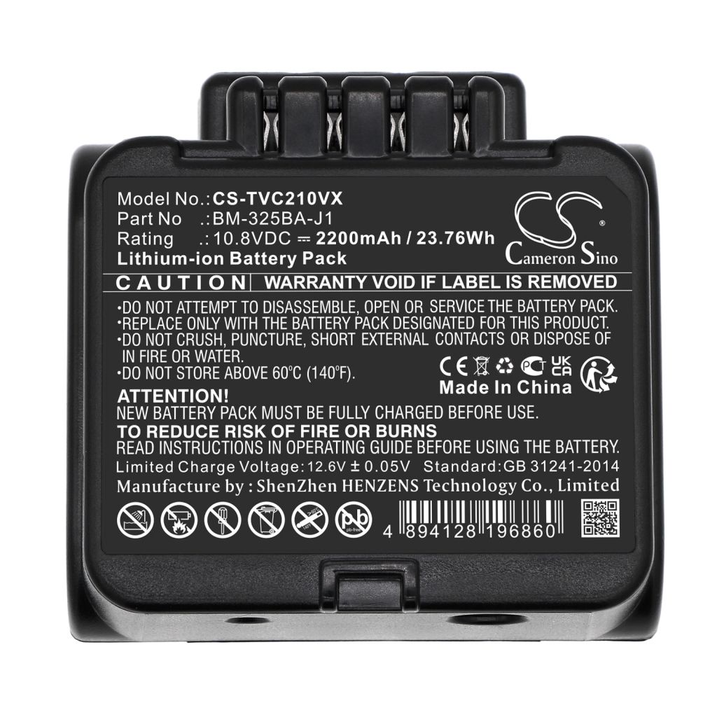 Batterier för smarta hem Toshiba CS-TVC210VX