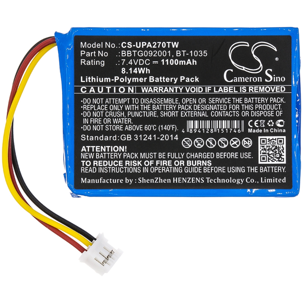 Battery Replaces BBTG092001