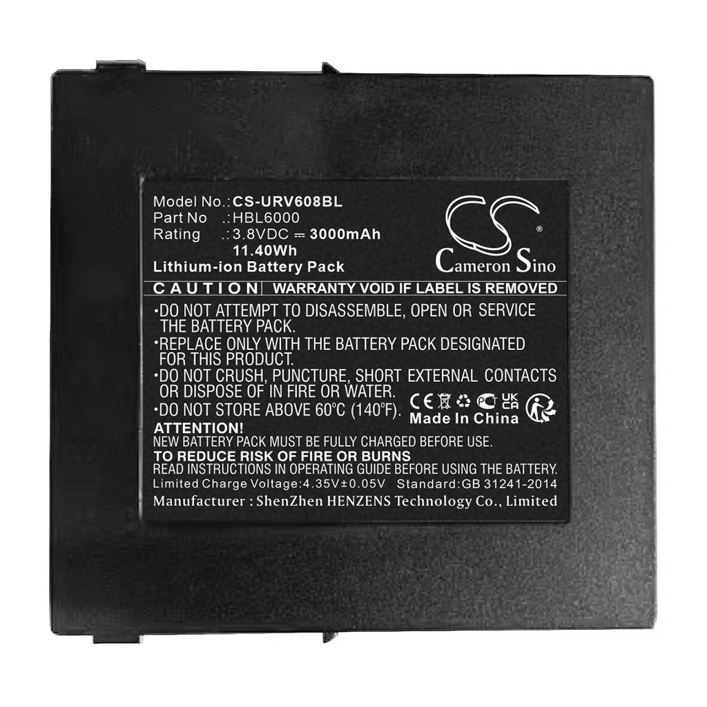 Batterier för skanner Urovo CS-URV608BL