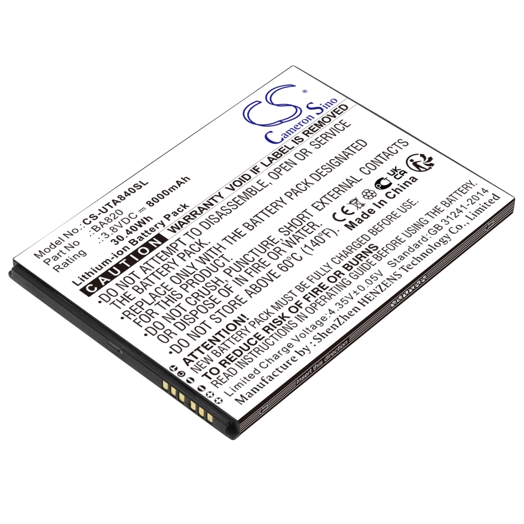 Tablet Battery Unitech CS-UTA840SL