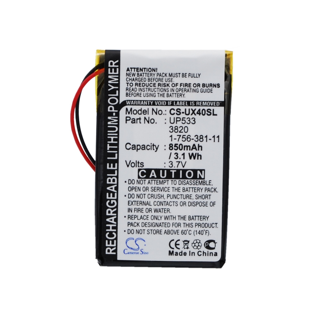 Batterier för surfplattor Sony CS-UX40SL