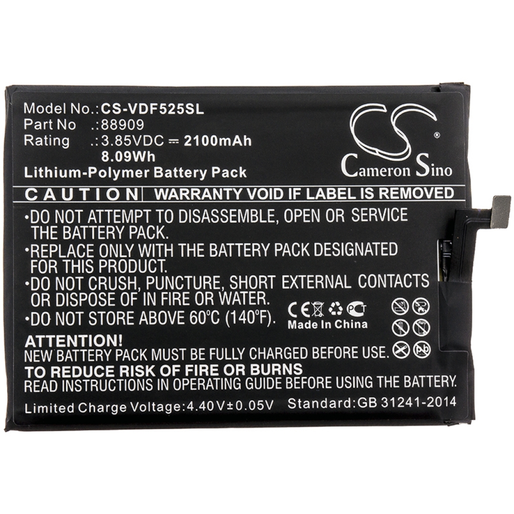 Batterier Ersätter VFW 525