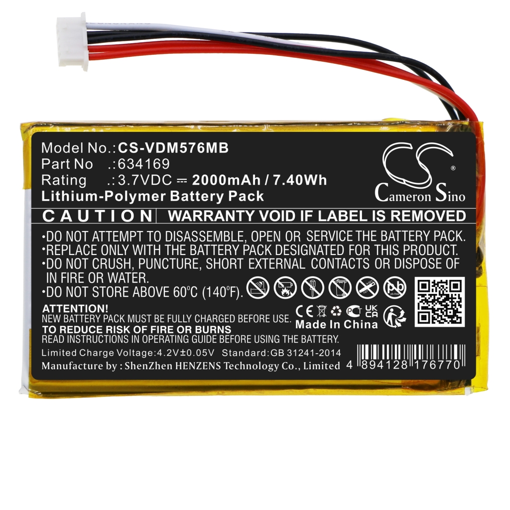 Batterier Ersätter RM5764-2HD