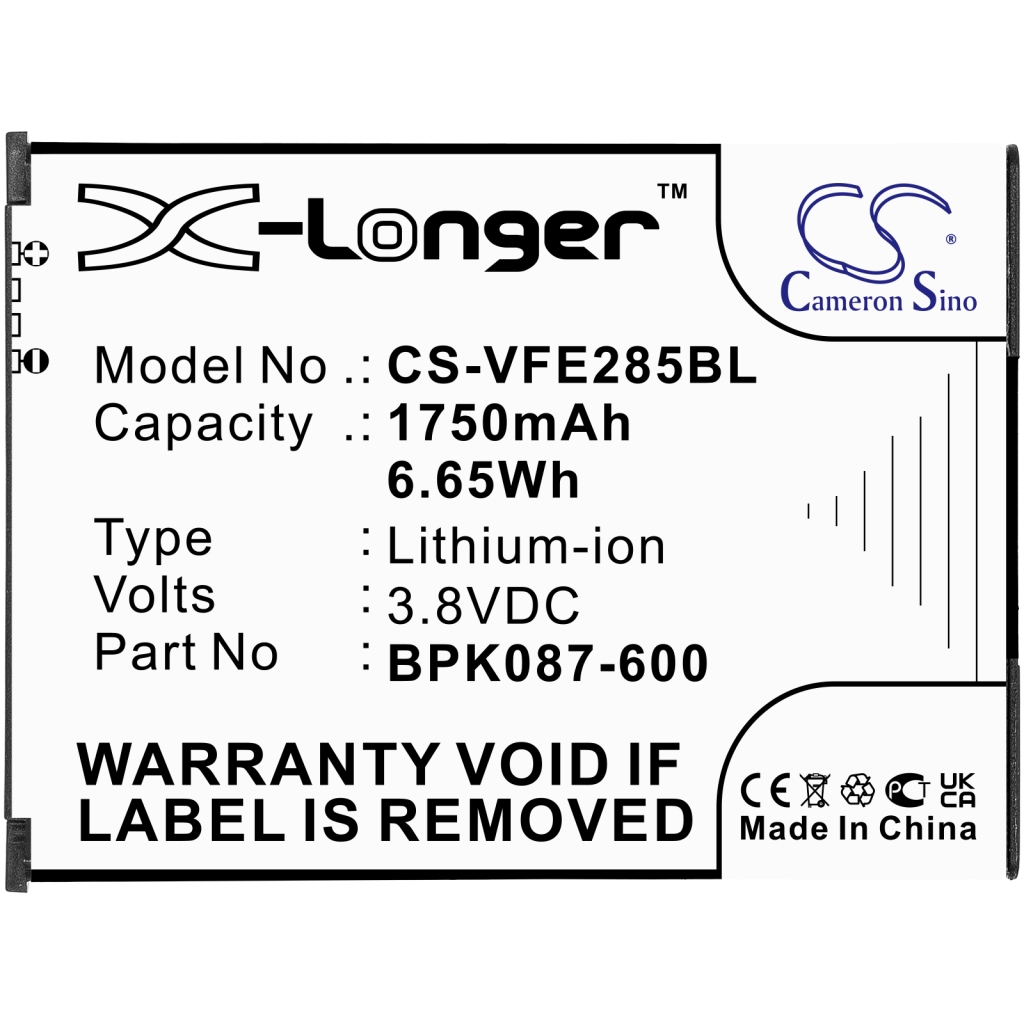 Batterier Ersätter BPK087-600-01-C