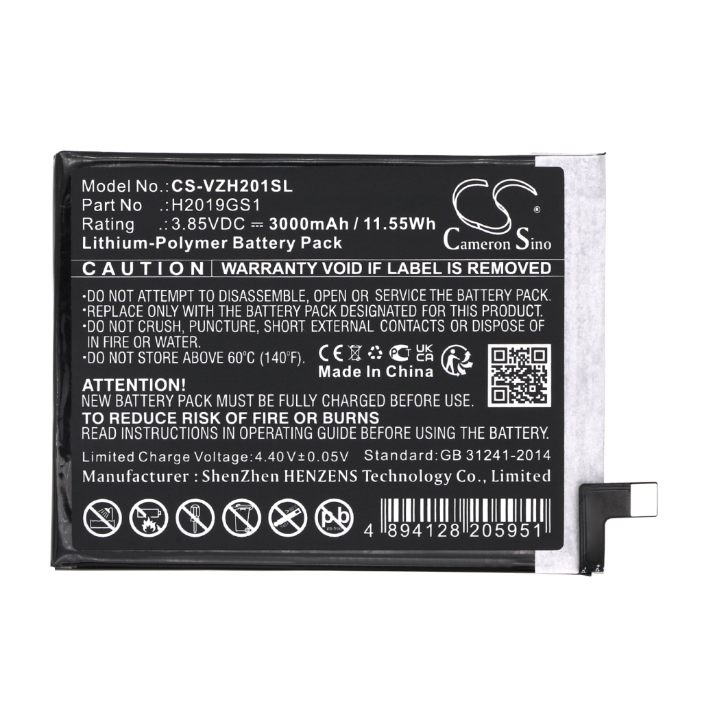 Batterier till mobiltelefoner Verizon CS-VZH201SL