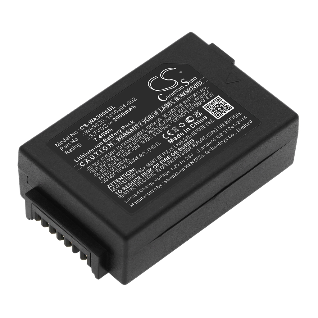 Batterier för skanner Zebra CS-WA3006BL