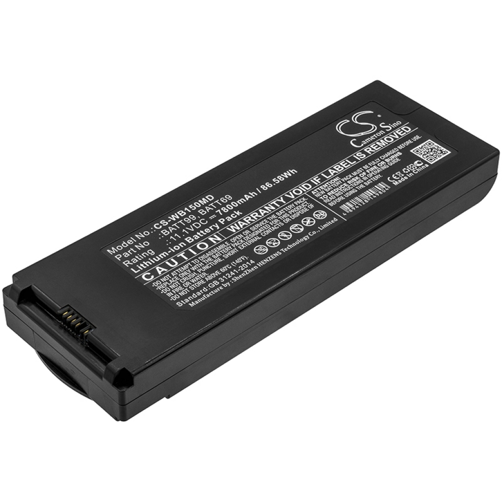 Batterier Ersätter Connex Spot Vital Signs 7400