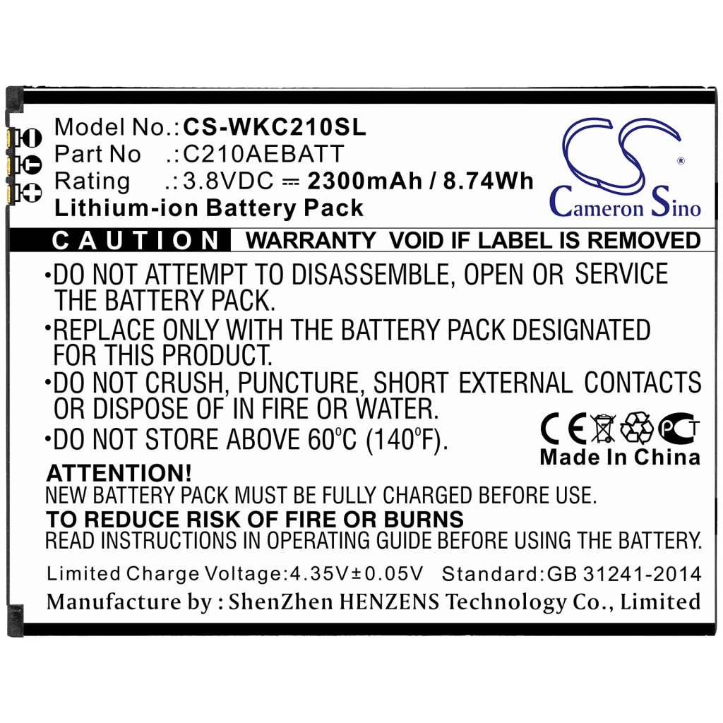 Batterier Ersätter C210