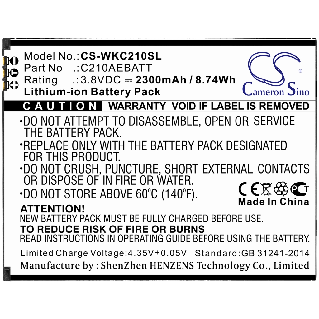 Battery Replaces C210AEBATT