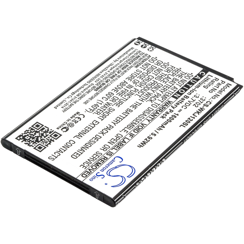 Compatible battery replacement for Wiko 3702