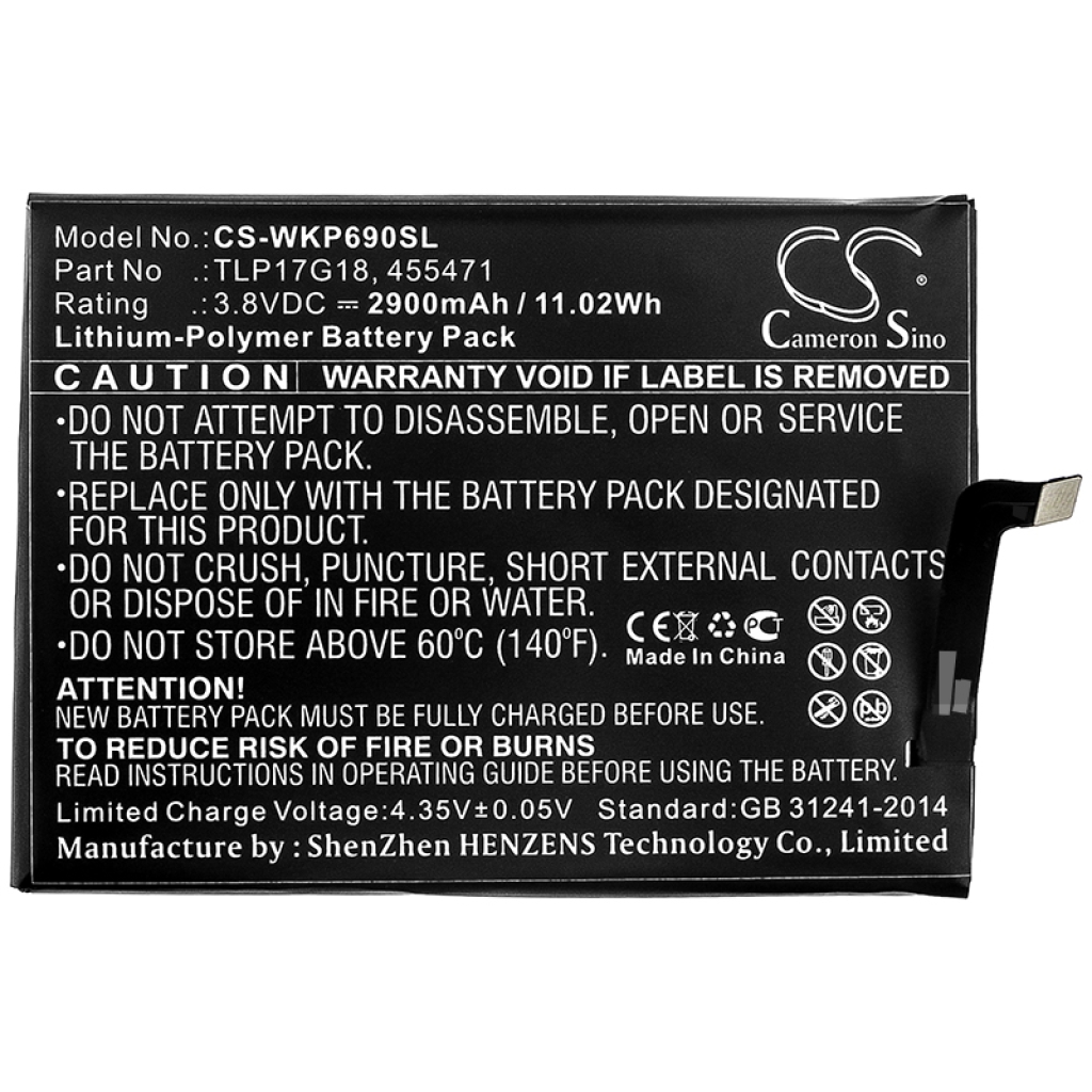 Battery Replaces 455471